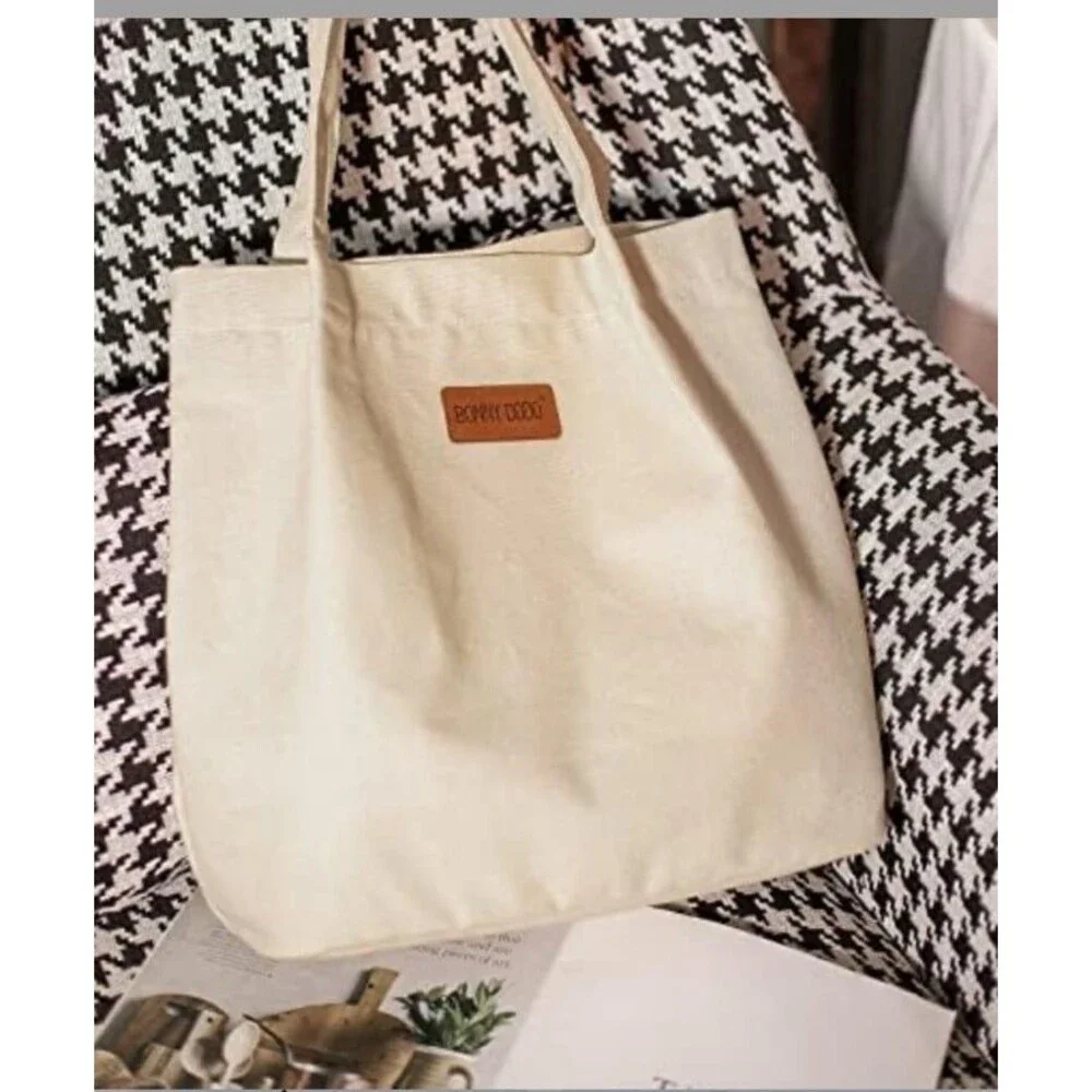Bonny Dodo canvas tote bag NWOT multi pocket sturdy TSA approved